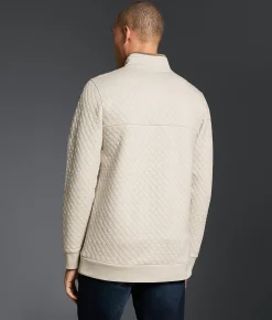 Outpost Makers Quilted Quarter Zip Pullover Summer Sand Online