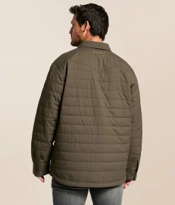Ariat Quilted Shacket Dark Green New