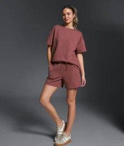 Buckle Black Quilted Short Rose Brown Outlet