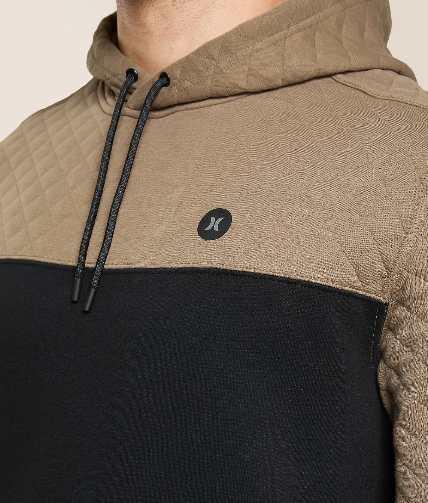 Tops | Hurley Quilted Slub Hooded Sweatshirt Black