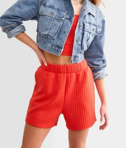Bottoms|Shorts | Gilded Intent Quilted Stitch Shorts Grenadine
