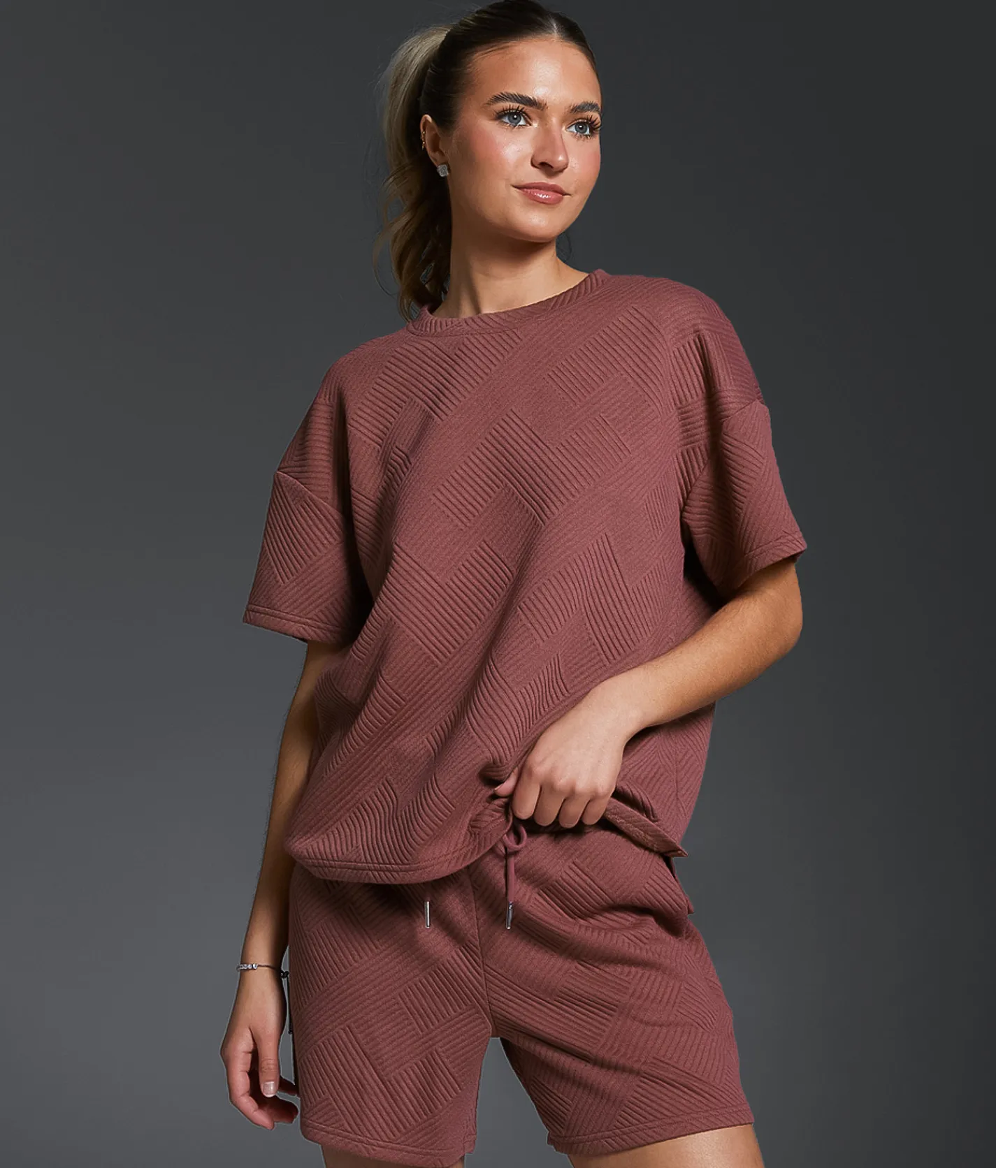 Tops | Buckle Black Quilted Top Rose Brown