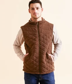 Outpost Makers Quilted Vest Brown Hot