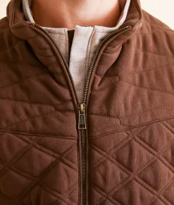Outpost Makers Quilted Vest Brown Hot