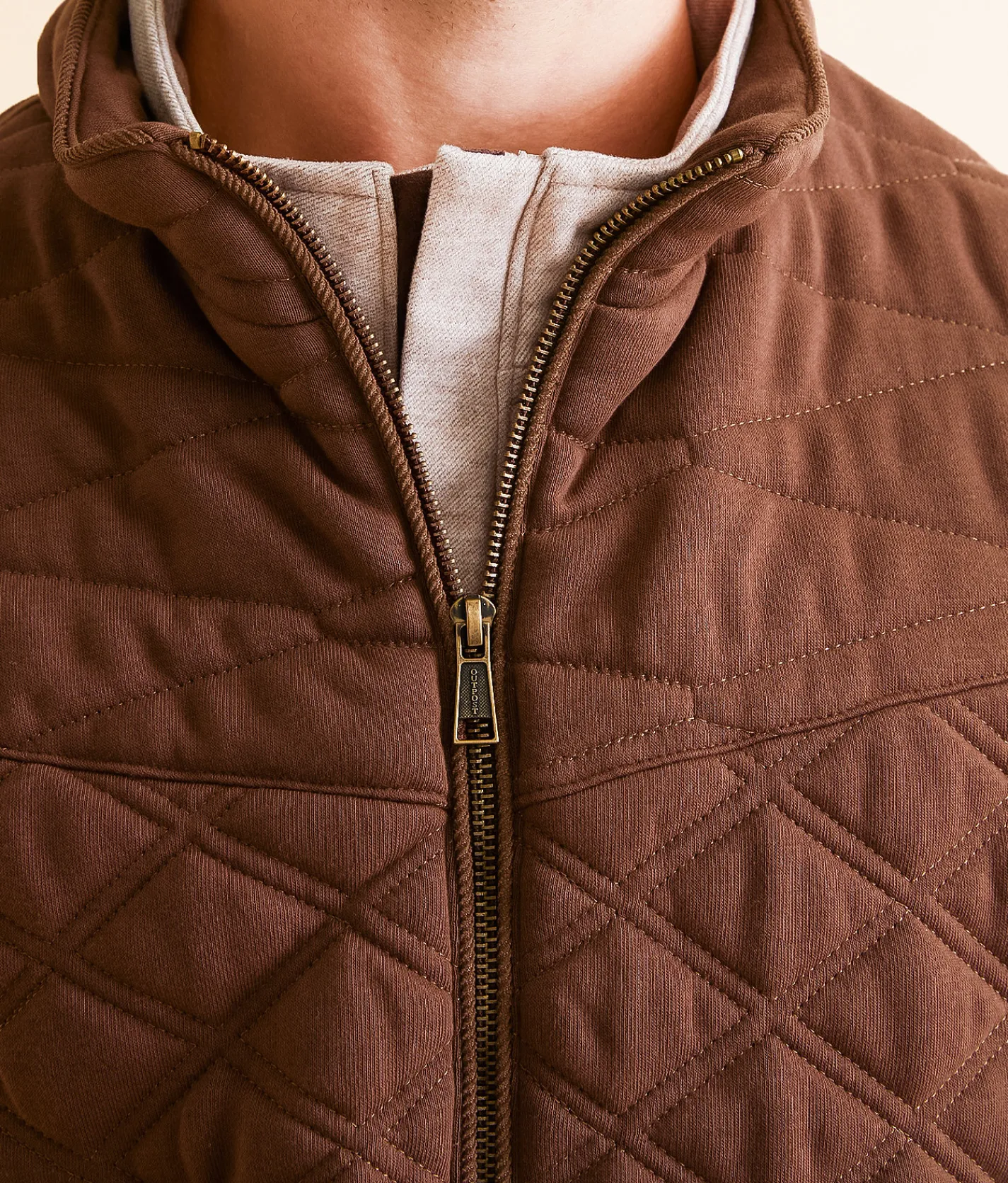 Outpost Makers Quilted Vest Brown Hot