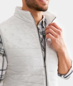 Coats & Jackets | Outpost Makers Quilted Vest Light Grey