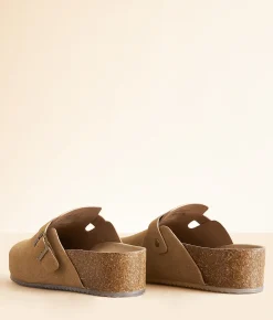 Shoes | Mia Qwest Platform Clog Taupe