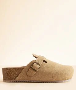 Shoes | Mia Qwest Platform Clog Taupe