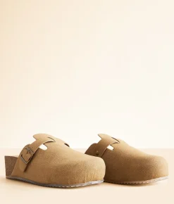 Shoes | Mia Qwest Platform Clog Taupe