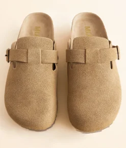 Shoes | Mia Qwest Platform Clog Taupe