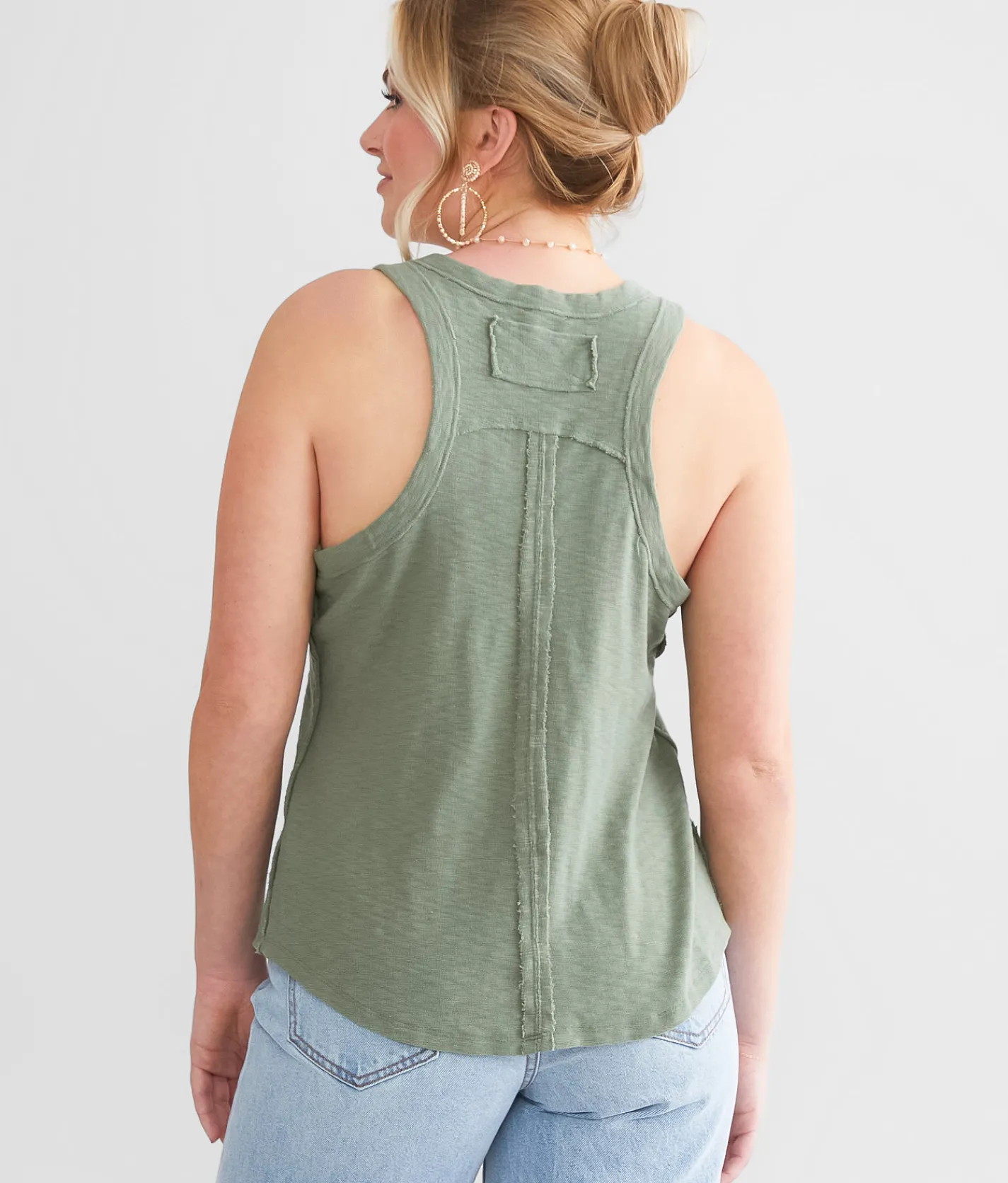 BKE Racerback Tank Top Sea Spray