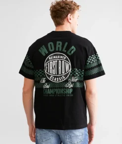 Graphic T-Shirts | First Row® Racing T-Shirt Black