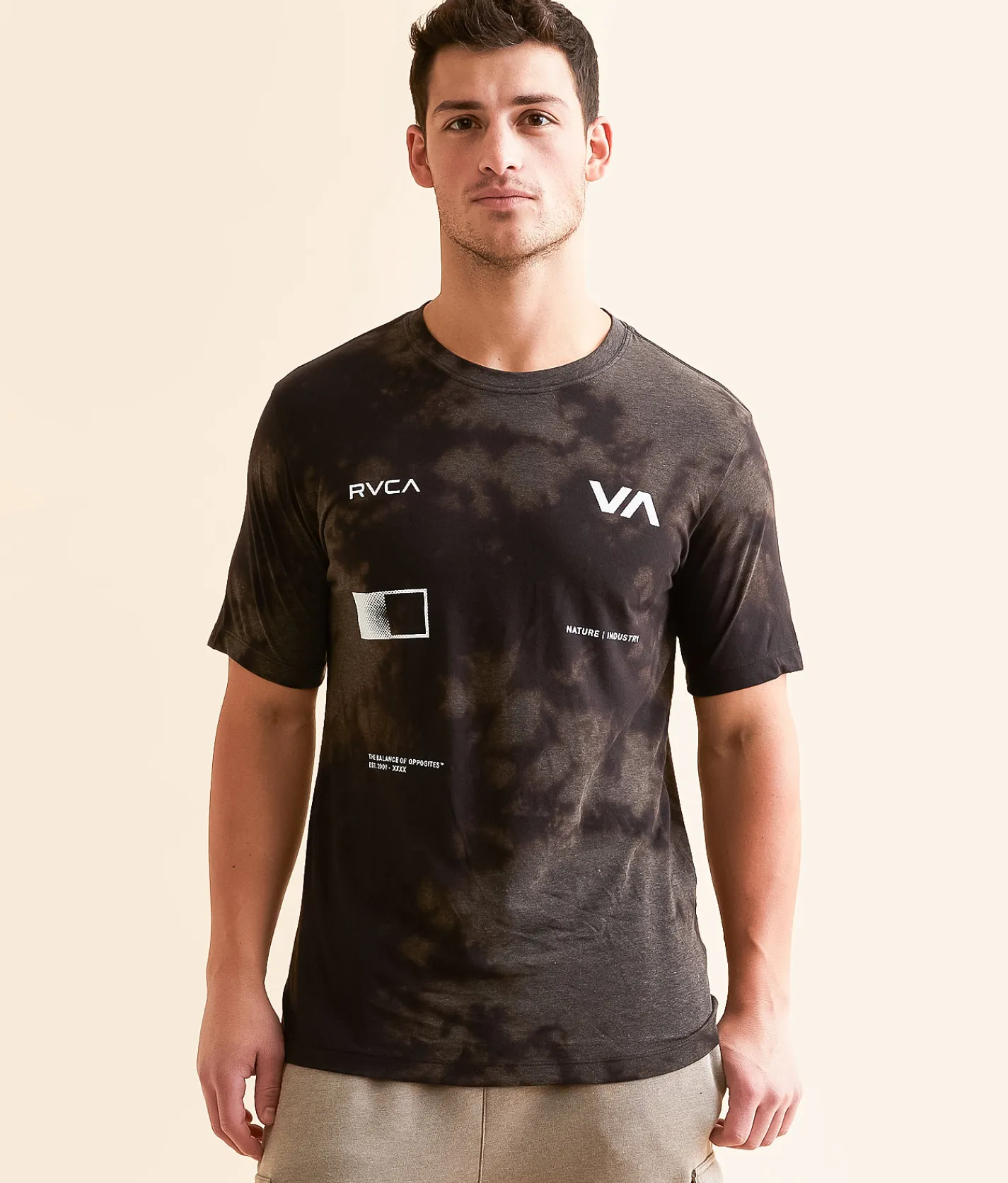 Graphic T-Shirts | RVCA Radiate Sport T-Shirt Washed Black