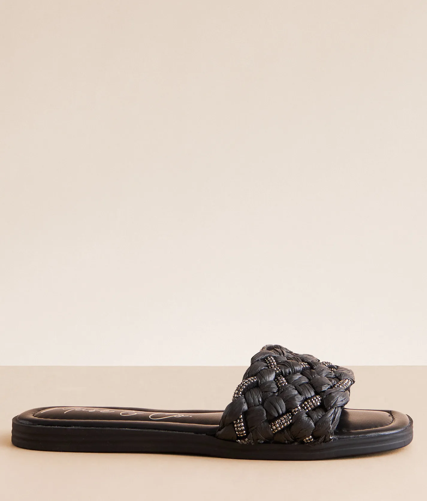 Shoes | Muse & Co. Raffia Glitz Sandal Black