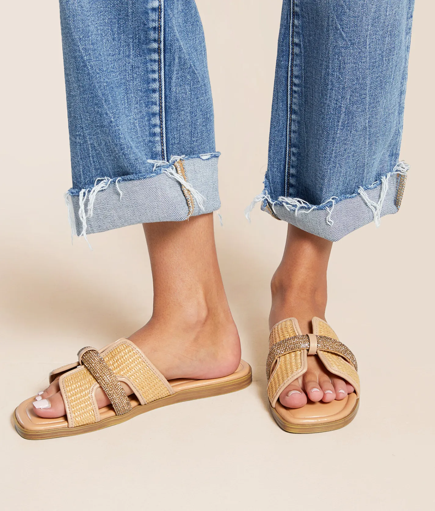 Muse & Co. Raffia Glitz Sandal Natural Online
