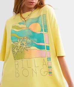 Billabong Rainbow Skies Oversized T-Shirt Limelight
