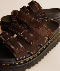 Shoes | Dr. Martens Raine Suede Slide Dark Brown