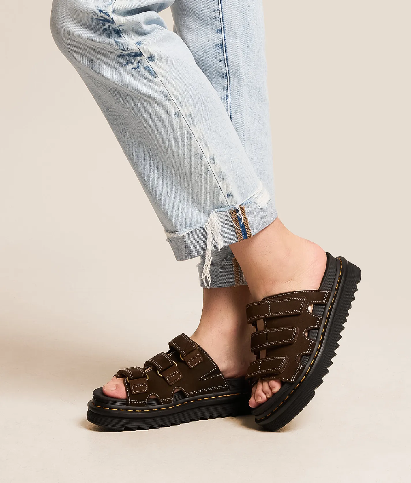 Shoes | Dr. Martens Raine Suede Slide Dark Brown
