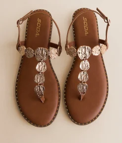 Soda Ramlans Sandal Lt Tan Hot