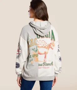 Tops | Modish Rebel Ranch & Seed Hooded Sweatshirt Marshmallow