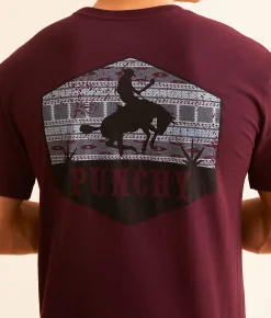 Graphic T-Shirts | Hooey Ranchero San Juan T-Shirt Cranberry Heather