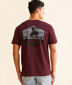 Graphic T-Shirts | Hooey Ranchero San Juan T-Shirt Cranberry Heather