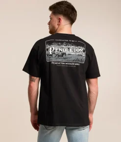 Pendleton Ranch Landscape T-Shirt Black Outlet
