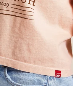Tops | Kimes Ranch Randy Bareback Cropped T-Shirt Peach
