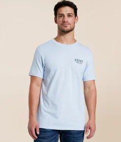 Tops|Graphic T-Shirts | Ariat Ranger Mesa T-Shirt Sky Blue
