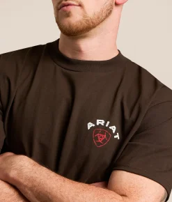 Tops|Graphic T-Shirts | Ariat Ranger Rope Circle T-Shirt Java