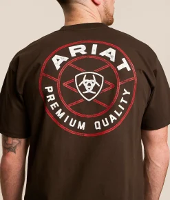 Tops|Graphic T-Shirts | Ariat Ranger Rope Circle T-Shirt Java