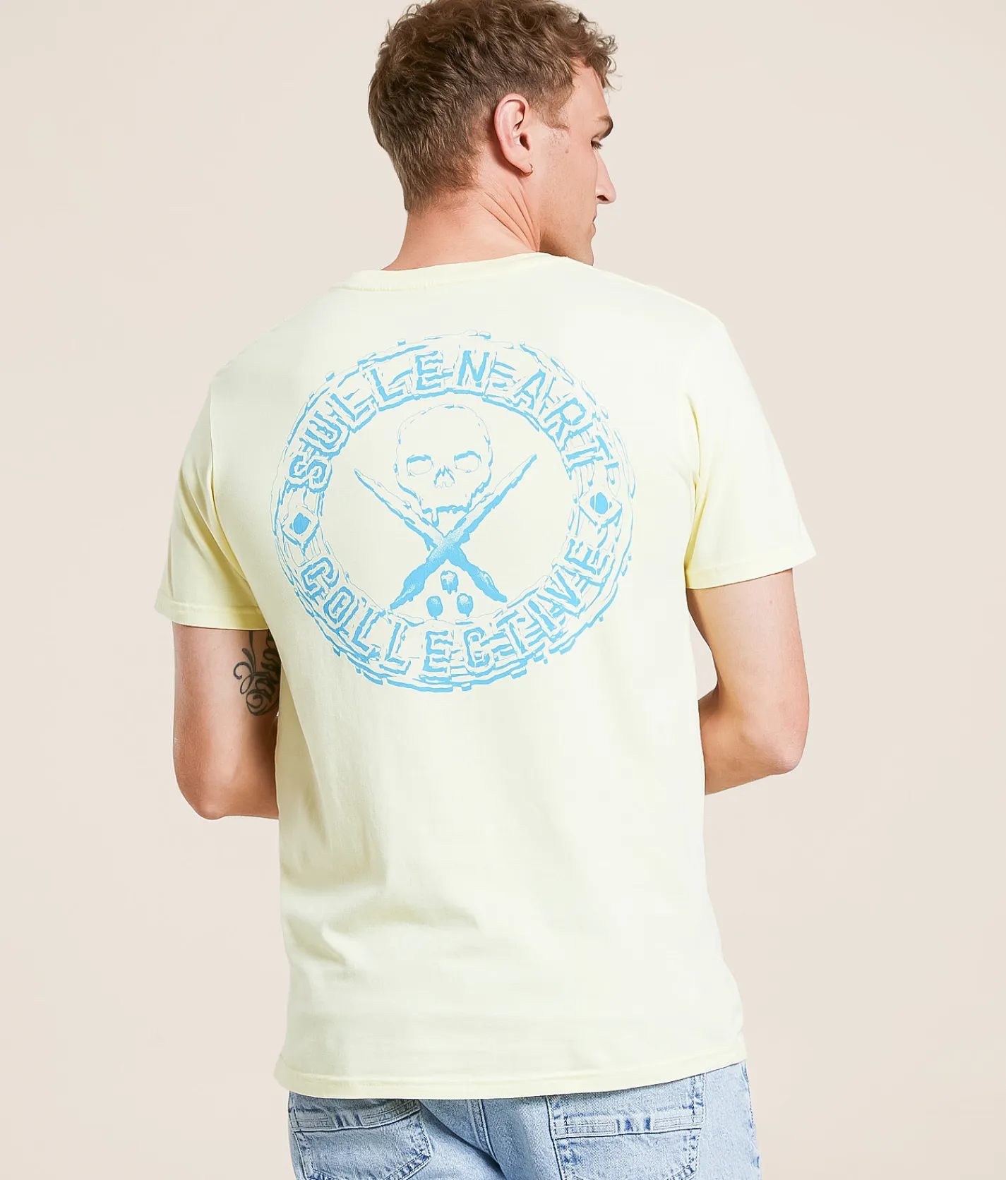 Graphic T-Shirts | Sullen Rasta Slime Badge T-Shirt Elfin Yellow