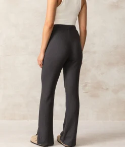 Bottoms|Activewear | Buckle Black Raya Split Flare Pant Charcoal