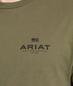 Ariat Realcamo Shield T-Shirt Army Green Outlet