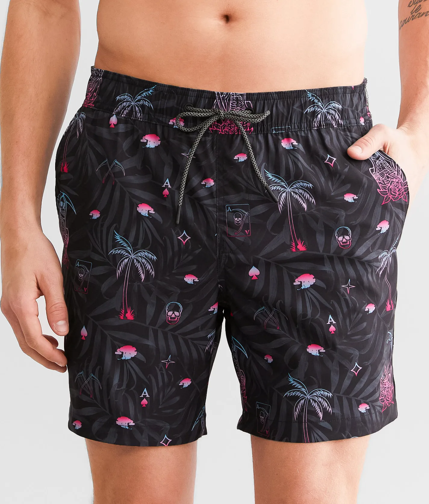 Howitzer Reaper Stretch Swim Trunks Multi Colored