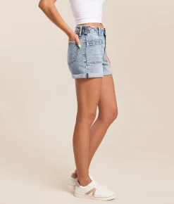 VERVET by Flying Monkey Rebecca High Rise Cuffed Short Jump Sale