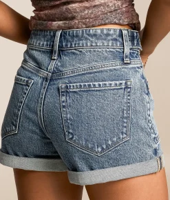 VERVET by Flying Monkey Rebecca High Rise Stretch Short Medium Denim Best
