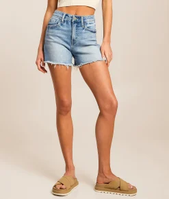 Shorts | VERVET by Flying Monkey Rebecca High Rise Stretch Short Riptide