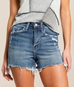 VERVET by Flying Monkey Rebecca High Rise Stretch Short Bulletproof Discount