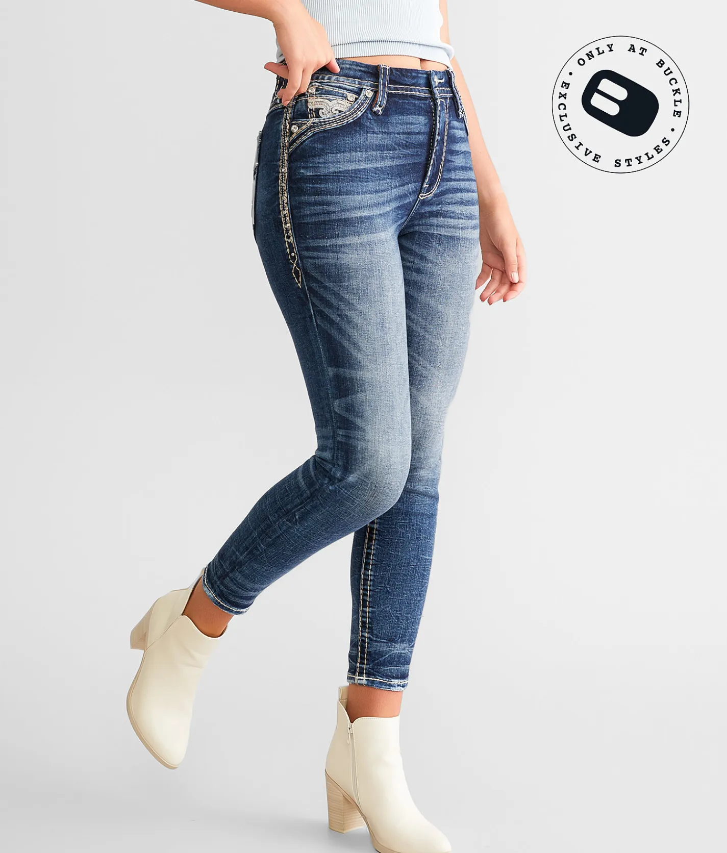 Rock Revival Rebekah Curvy High Rise Ankle Skinny Jean Rebekah HA203 Outlet