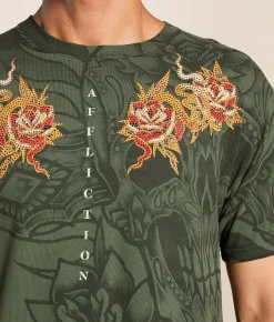 Affliction Rebelde T-Shirt Olive