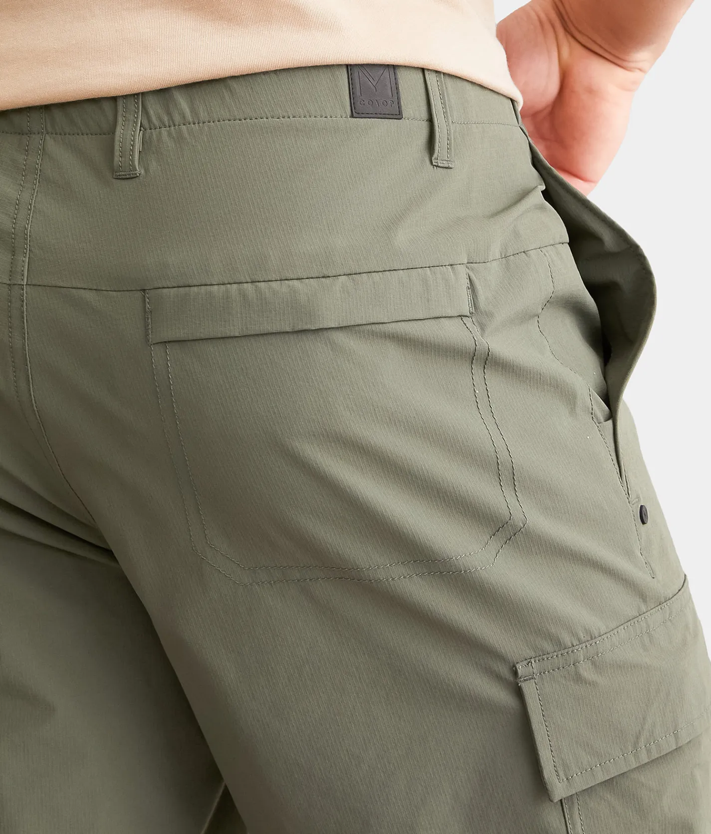 Bottoms|Activewear | Maven Co-op Recreation Cargo Stretch Short Castor Grey