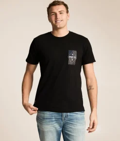 Tops|Graphic T-Shirts | Howitzer Red Blood T-Shirt Black