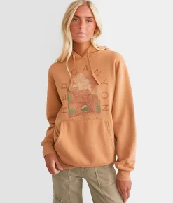 Goodie Two Sleeves Red Canyon Hooded Sweatshirt Washed Rust Outlet
