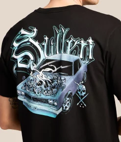 Tops|Graphic T-Shirts | Sullen Redline T-Shirt Jet Black