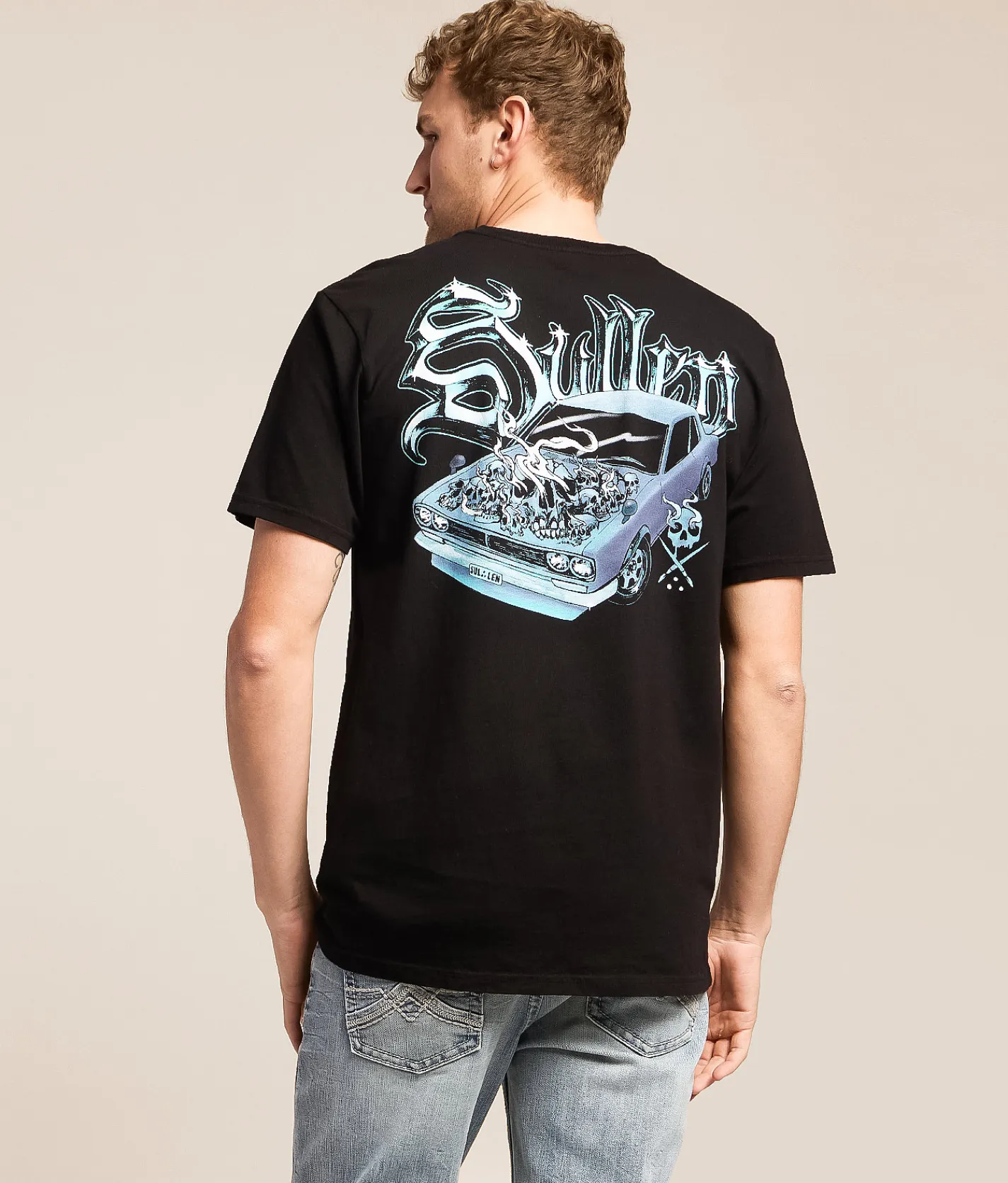 Tops|Graphic T-Shirts | Sullen Redline T-Shirt Jet Black