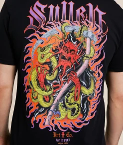 Sullen Red Reaper T-Shirt Jet Black Outlet
