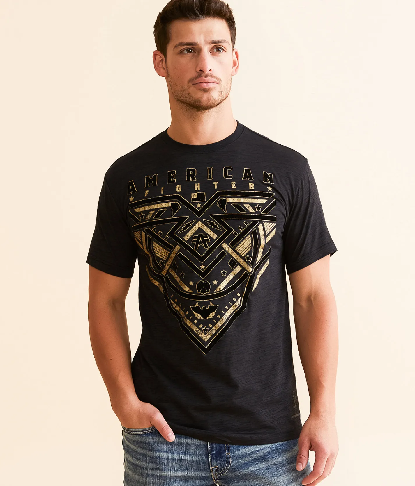 Graphic T-Shirts | American Fighter Redrock T-Shirt Pitch Black