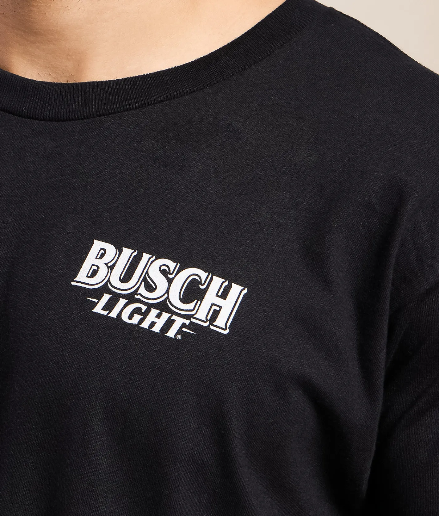 JEDCo Red White & Busch Light T-Shirt Black Best
