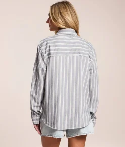 Tops | Z Supply Reece Striped Shirt Cloud